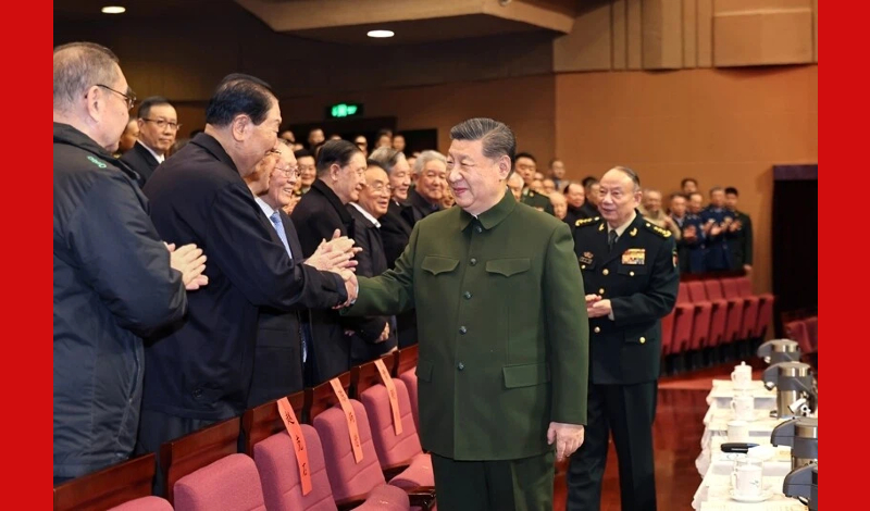 中央军委举行慰问驻京部队老干部迎新春文艺演出 习近平向全军老同志祝贺新春