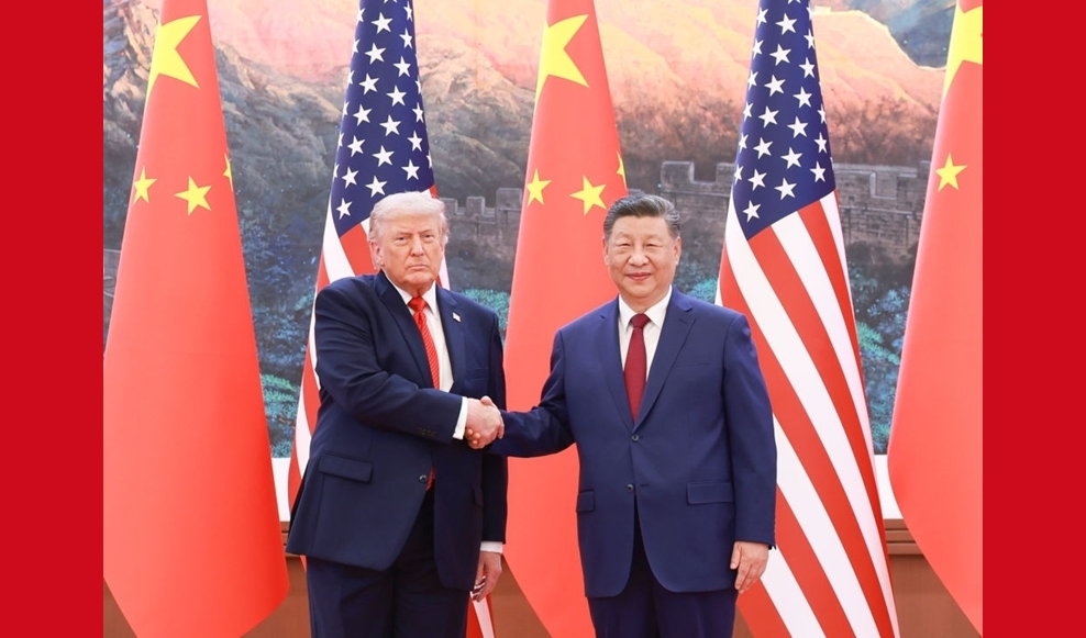 习近平同美国总统特朗普举行会谈